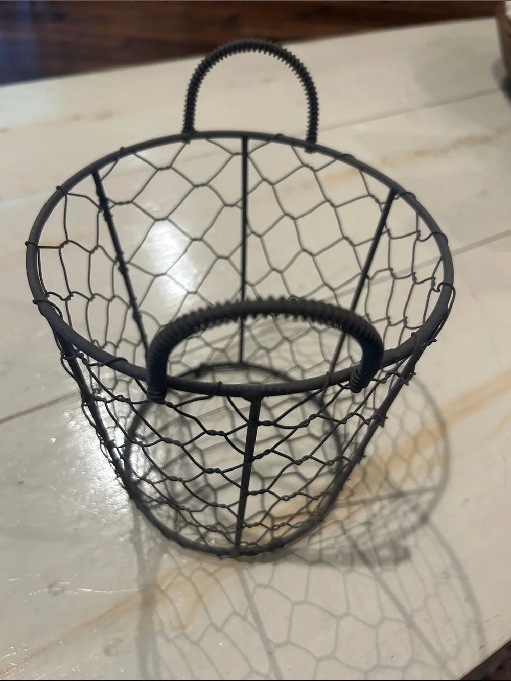 Black Wire Mesh Basket with Handles - Home Accents
